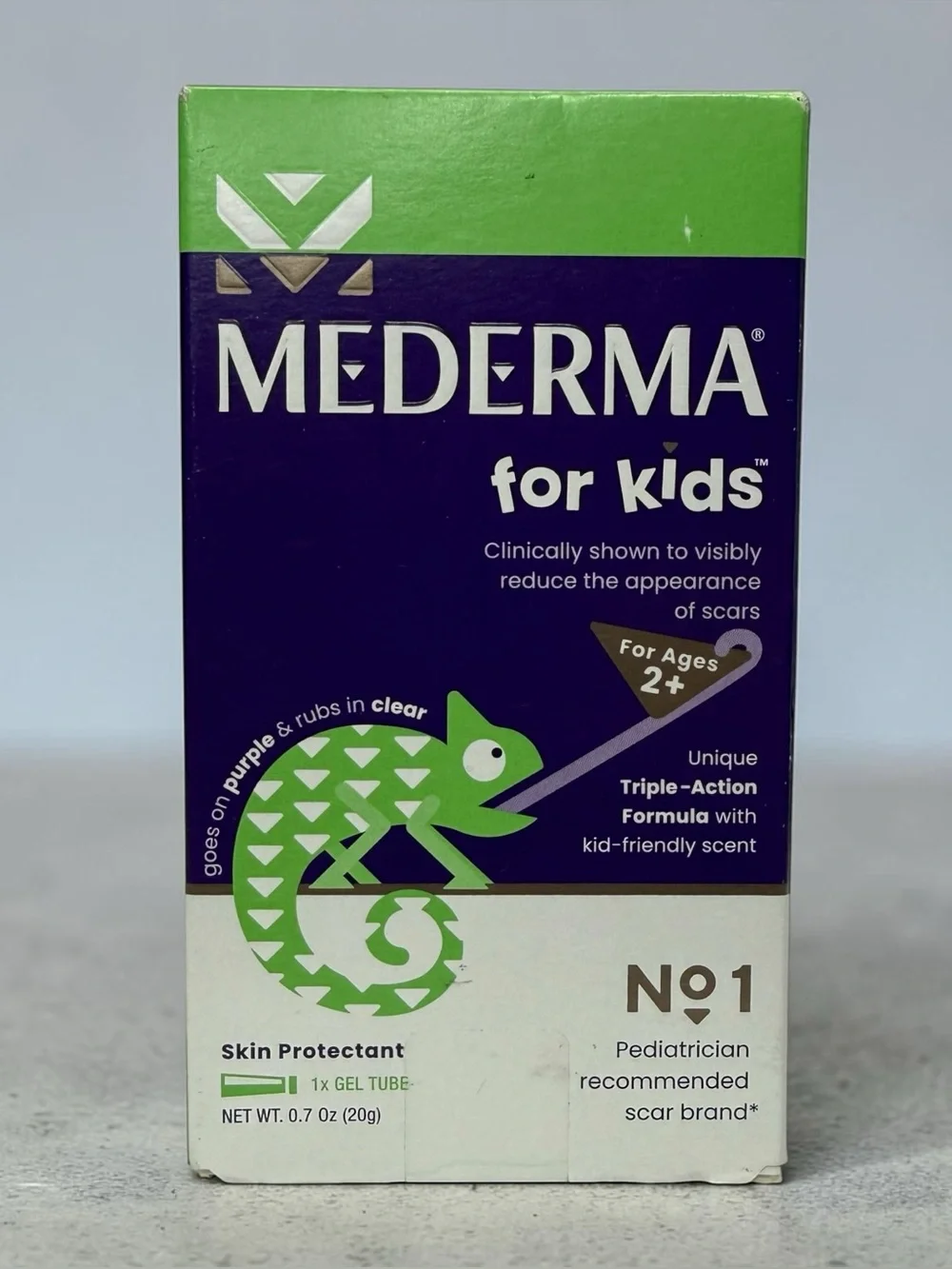 Mederma Scar Gel for Kids Ages 2+ Old & New Scars Cuts Burns Surgery 20g 0.7oz
